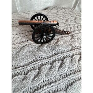 Miniature plastic Brass colored and Black Metal Cannon Replica pencil scarpener